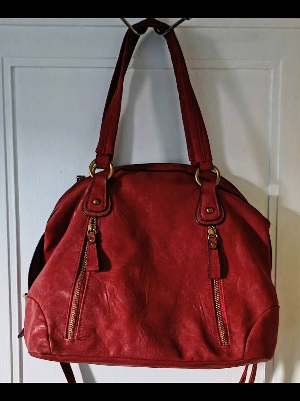 Classic Red Women's Tote Shoulder Bag - Stylish Everyday Carry